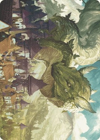 Beanstalk Wurm Art Card [Wilds of Eldraine Art Series] | Good Games Cannington