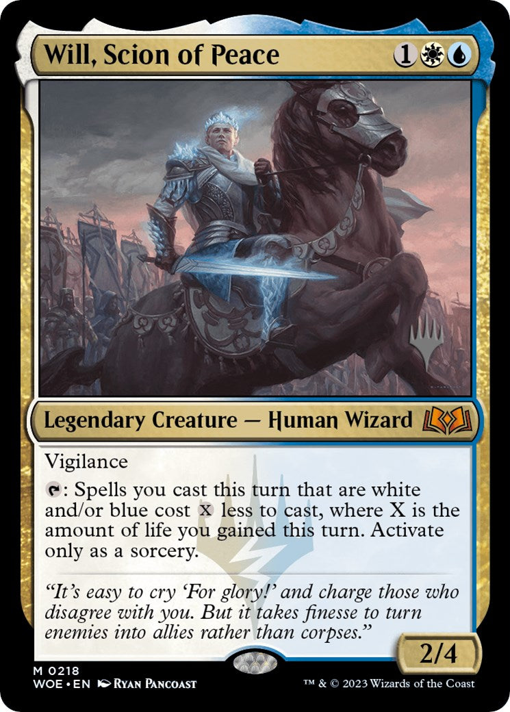 Will, Scion of Peace (Promo Pack) [Wilds of Eldraine Promos] | Good Games Cannington