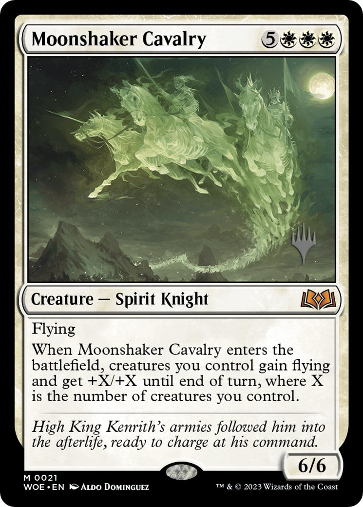 Moonshaker Cavalry (Promo Pack) [Wilds of Eldraine Promos] | Good Games Cannington