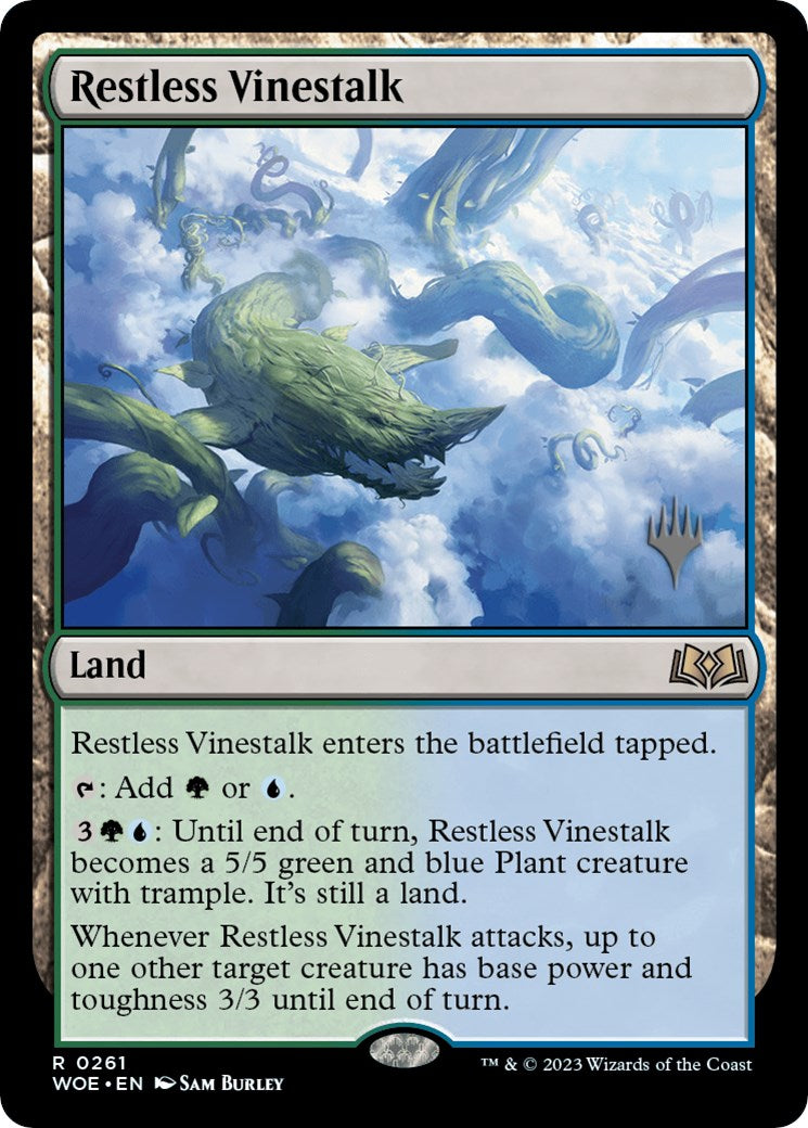 Restless Vinestalk (Promo Pack) [Wilds of Eldraine Promos] | Good Games Cannington