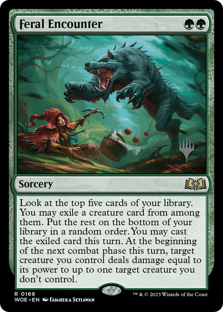 Feral Encounter (Promo Pack) [Wilds of Eldraine Promos] | Good Games Cannington