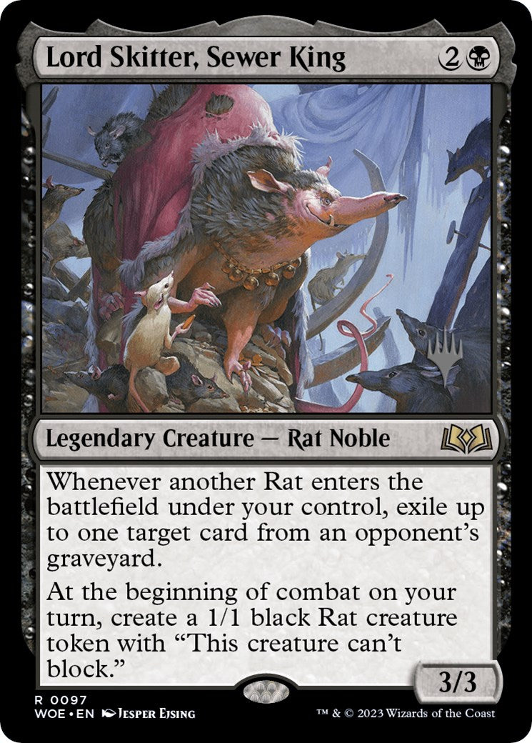 Lord Skitter, Sewer King (Promo Pack) [Wilds of Eldraine Promos] | Good Games Cannington