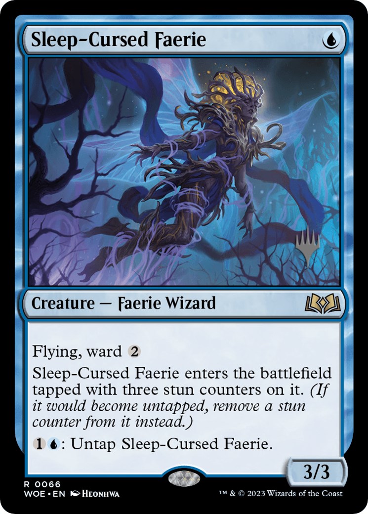 Sleep-Cursed Faerie (Promo Pack) [Wilds of Eldraine Promos] | Good Games Cannington