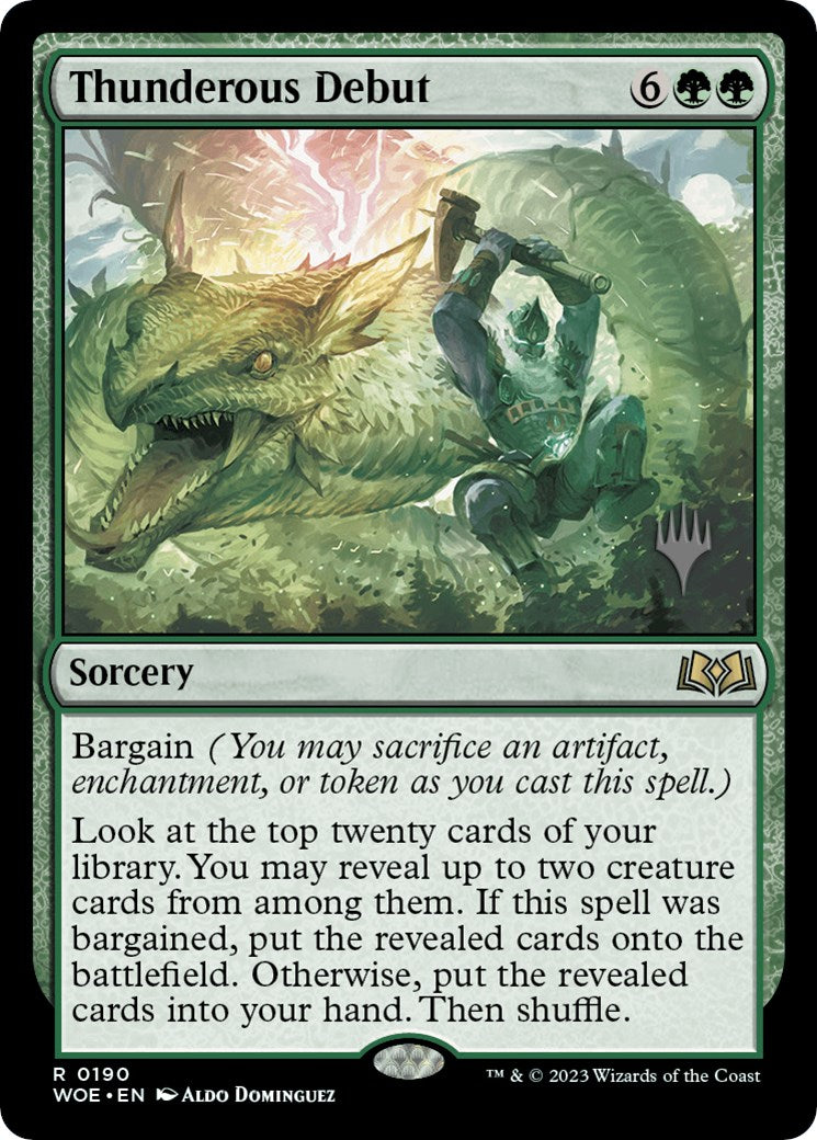 Thunderous Debut (Promo Pack) [Wilds of Eldraine Promos] | Good Games Cannington