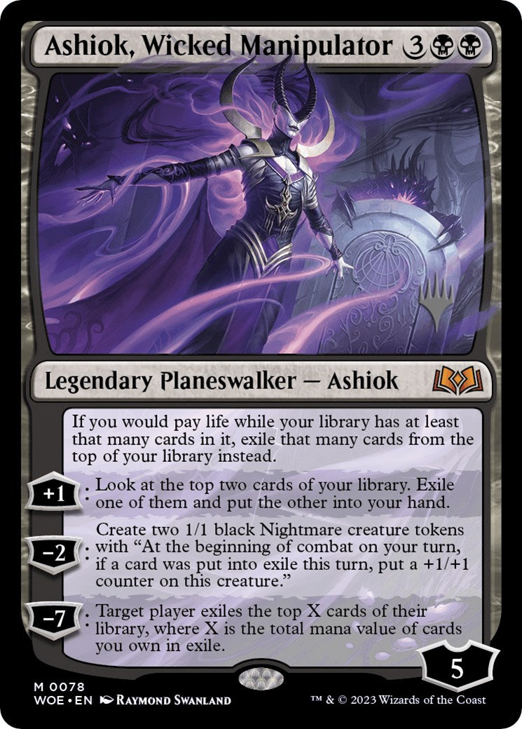 Ashiok, Wicked Manipulator (Promo Pack) [Wilds of Eldraine Promos] | Good Games Cannington