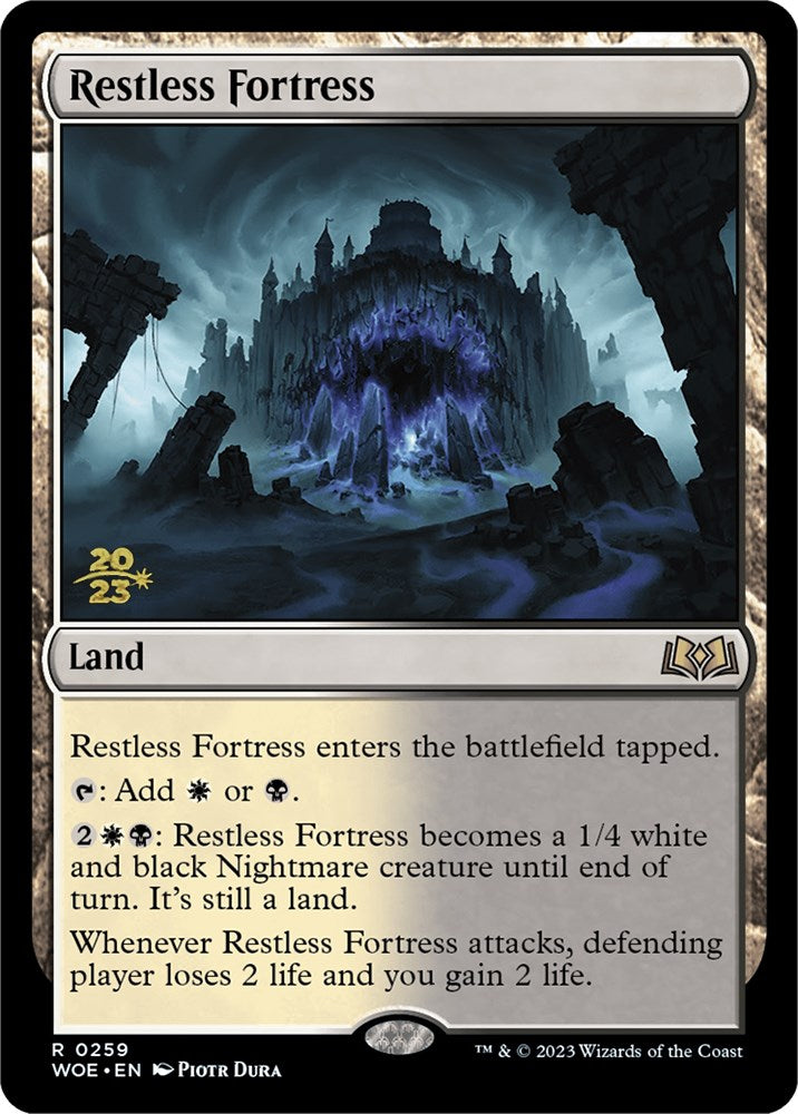 Restless Fortress [Wilds of Eldraine Prerelease Promos] | Good Games Cannington