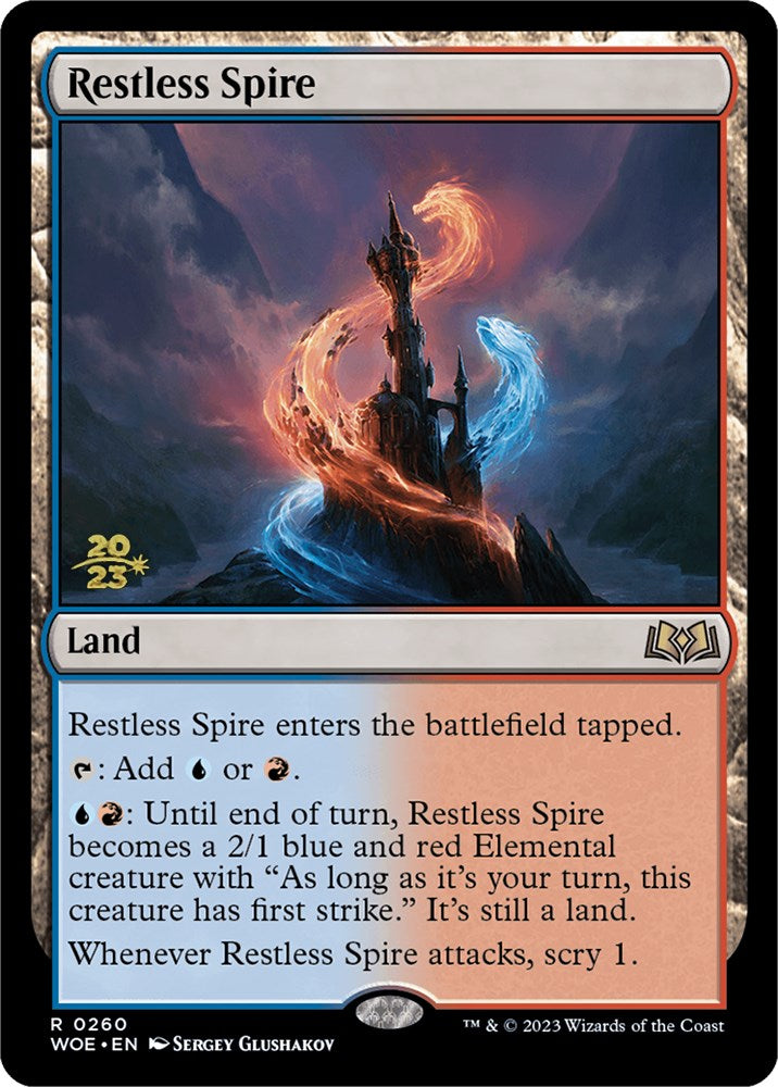 Restless Spire [Wilds of Eldraine Prerelease Promos] | Good Games Cannington