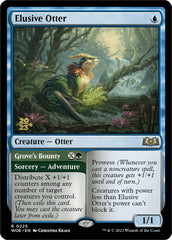 Elusive Otter // Grove's Bounty [Wilds of Eldraine Prerelease Promos] | Good Games Cannington