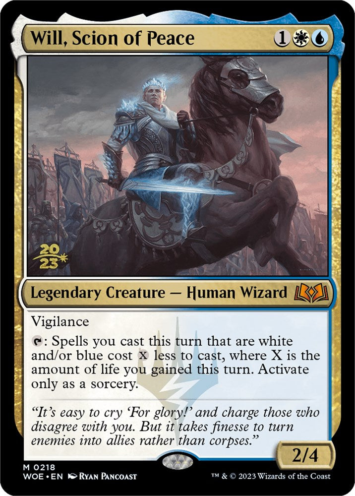 Will, Scion of Peace [Wilds of Eldraine Prerelease Promos] | Good Games Cannington