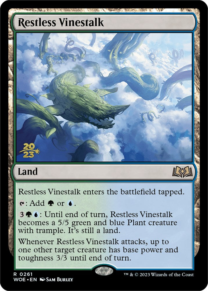 Restless Vinestalk [Wilds of Eldraine Prerelease Promos] | Good Games Cannington