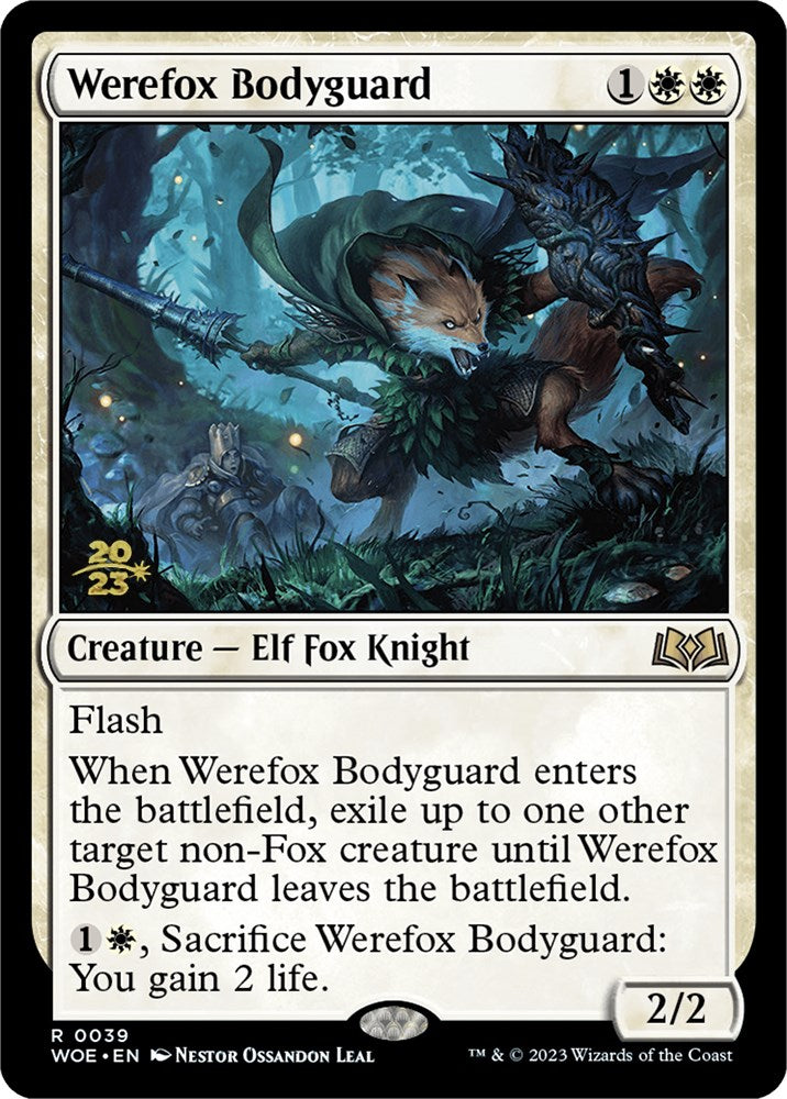 Werefox Bodyguard [Wilds of Eldraine Prerelease Promos] | Good Games Cannington