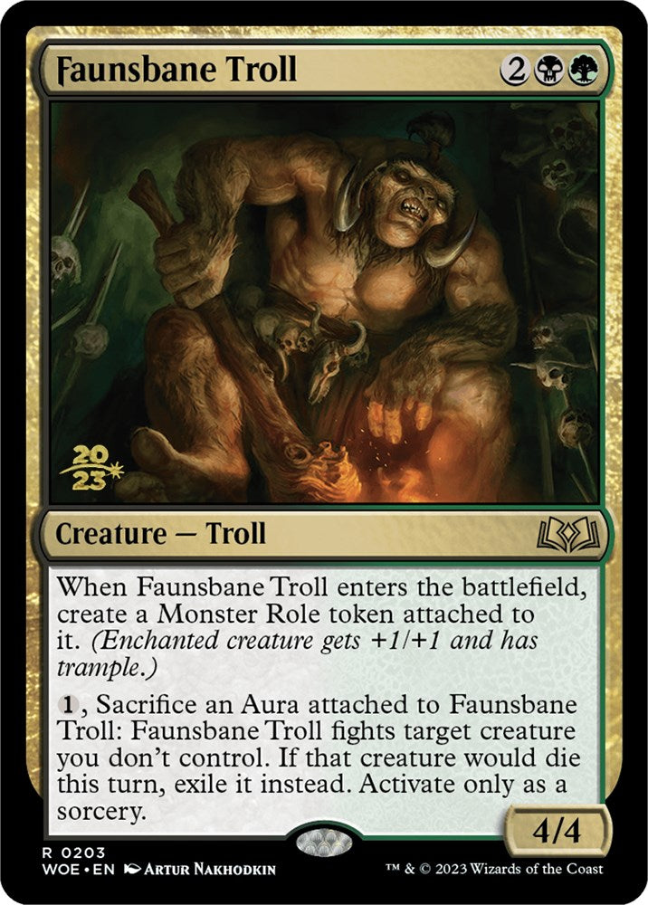 Faunsbane Troll [Wilds of Eldraine Prerelease Promos] | Good Games Cannington