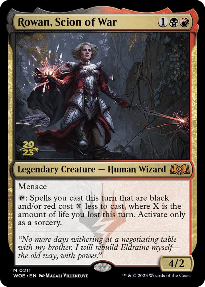 Rowan, Scion of War [Wilds of Eldraine Prerelease Promos] | Good Games Cannington