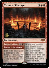 Virtue of Courage //Embereth Blaze (Promo Pack) [Wilds of Eldraine Promos] | Good Games Cannington
