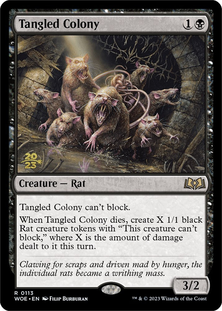 Tangled Colony [Wilds of Eldraine Prerelease Promos] | Good Games Cannington