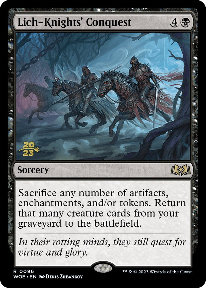 Lich-Knights' Conquest [Wilds of Eldraine Prerelease Promos] | Good Games Cannington