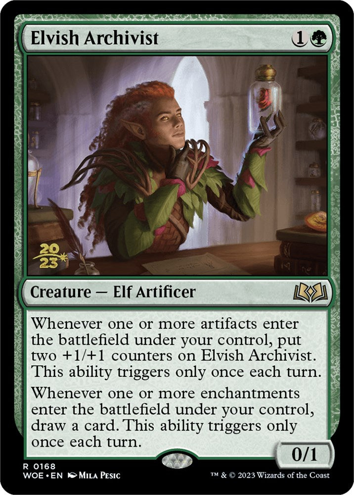 Elvish Archivist [Wilds of Eldraine Prerelease Promos] | Good Games Cannington