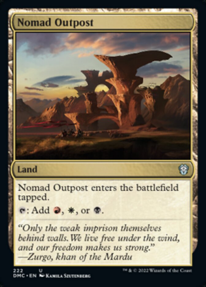 Nomad Outpost [Dominaria United Commander] | Good Games Cannington