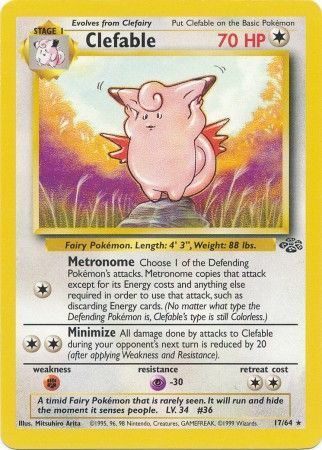 Clefable (17/64) [Jungle Unlimited] | Good Games Cannington
