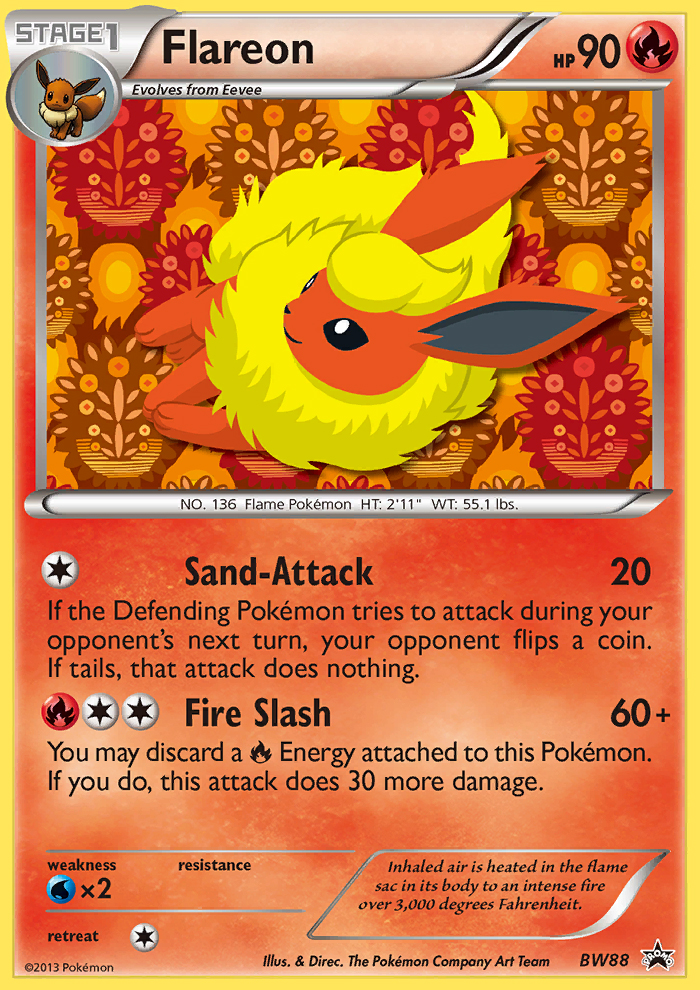 Flareon (BW88) [Black & White: Black Star Promos] | Good Games Cannington