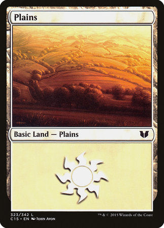 Plains (323) [Commander 2015] | Good Games Cannington