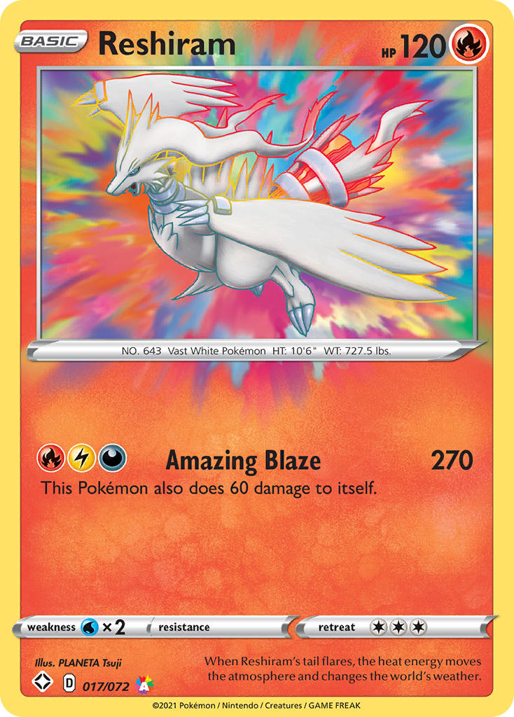 Reshiram (017/072) [Sword & Shield: Shining Fates] | Good Games Cannington