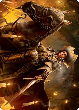 Seasoned Cathar Art Card (Gold-Stamped Signature) [Innistrad: Midnight Hunt Art Series] | Good Games Cannington