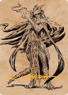 Lozhan, Dragons' Legacy Art Card (Gold-Stamped Signature) [Commander Legends: Battle for Baldur's Gate Art Series] | Good Games Cannington