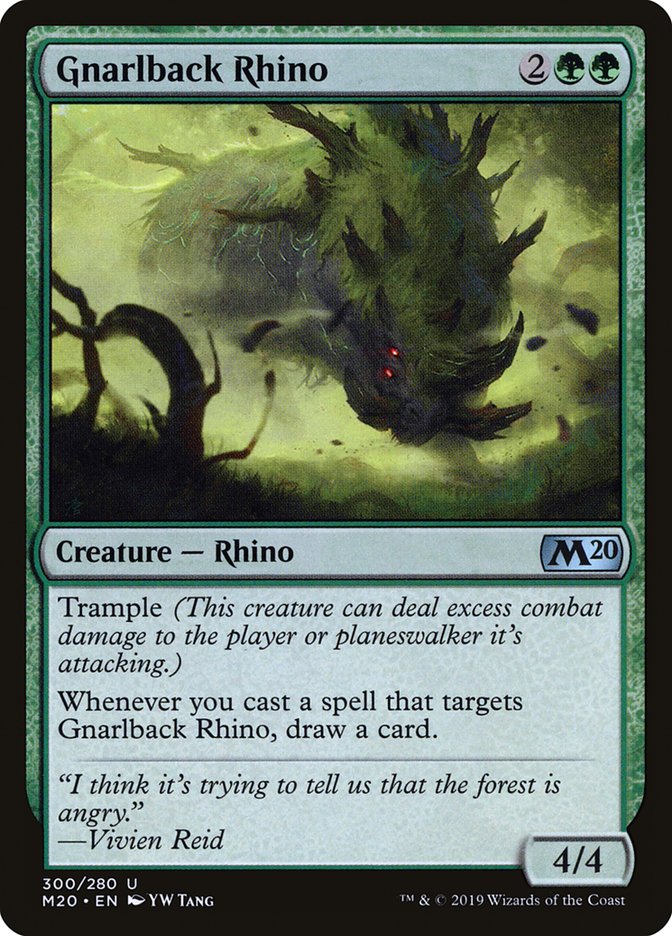 Gnarlback Rhino [Core Set 2020] | Good Games Cannington