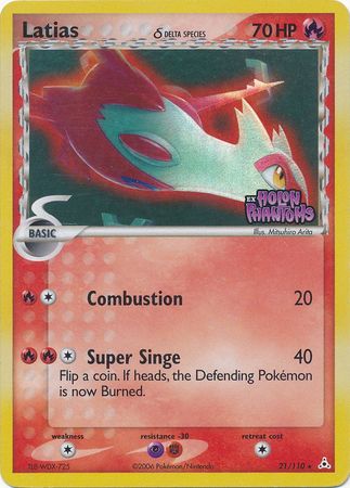 Latias (21/110) (Delta Species) (Stamped) [EX: Holon Phantoms] | Good Games Cannington