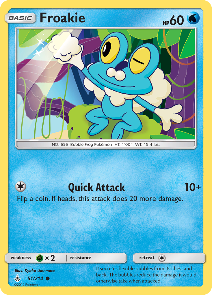 Froakie (51/214) [Sun & Moon: Unbroken Bonds] | Good Games Cannington