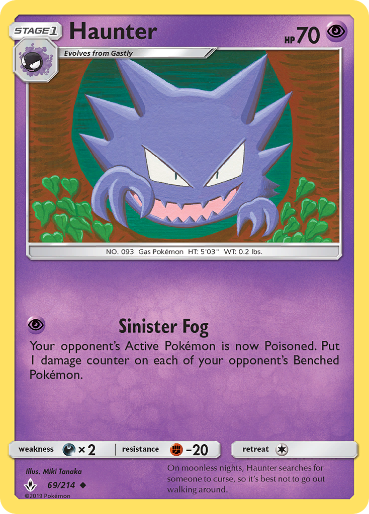 Haunter (69/214) [Sun & Moon: Unbroken Bonds] | Good Games Cannington