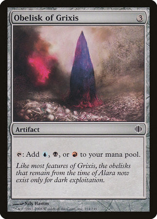 Obelisk of Grixis [Shards of Alara] | Good Games Cannington