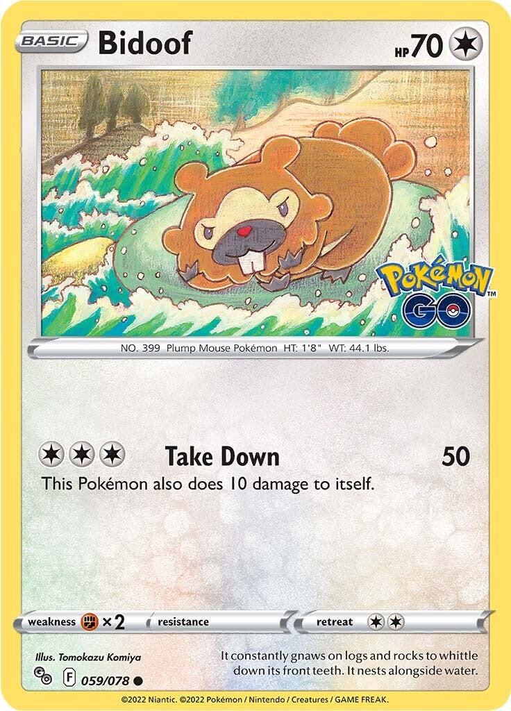Bidoof (059/078) [Pokémon GO] | Good Games Cannington