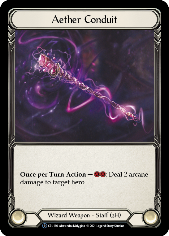 Aether Conduit [U-CRU160-RF] Unlimited Rainbow Foil | Good Games Cannington
