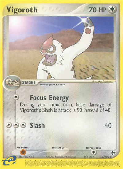 Vigoroth (52/100) [EX: Sandstorm] | Good Games Cannington