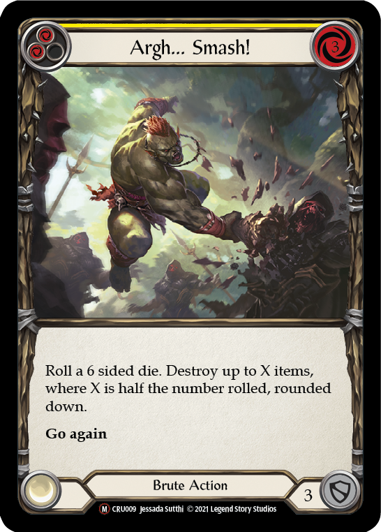 Argh... Smash! [U-CRU009-RF] Unlimited Rainbow Foil | Good Games Cannington