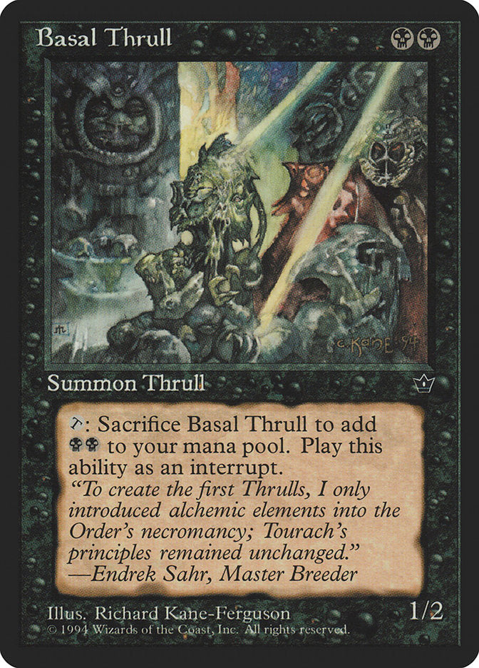 Basal Thrull (Richard Kane Ferguson) [Fallen Empires] | Good Games Cannington