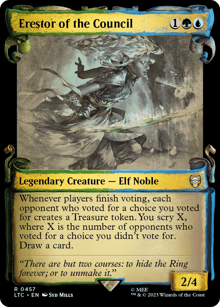 Erestor of the Council [The Lord of the Rings: Tales of Middle-Earth Commander Showcase Scrolls] | Good Games Cannington