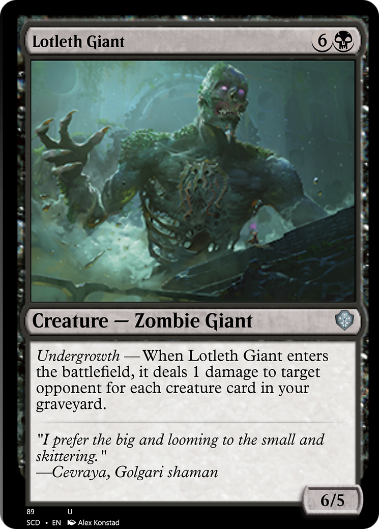 Lotleth Giant [Starter Commander Decks] | Good Games Cannington