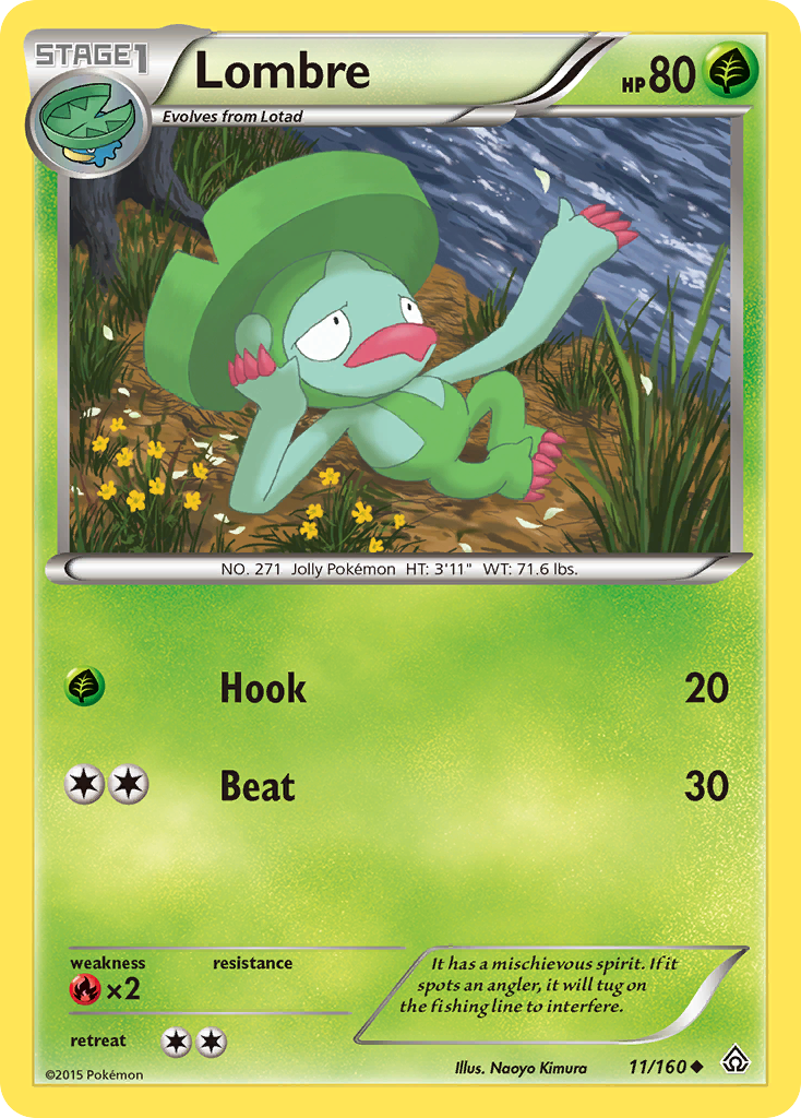 Lombre (11/160) [XY: Primal Clash] | Good Games Cannington