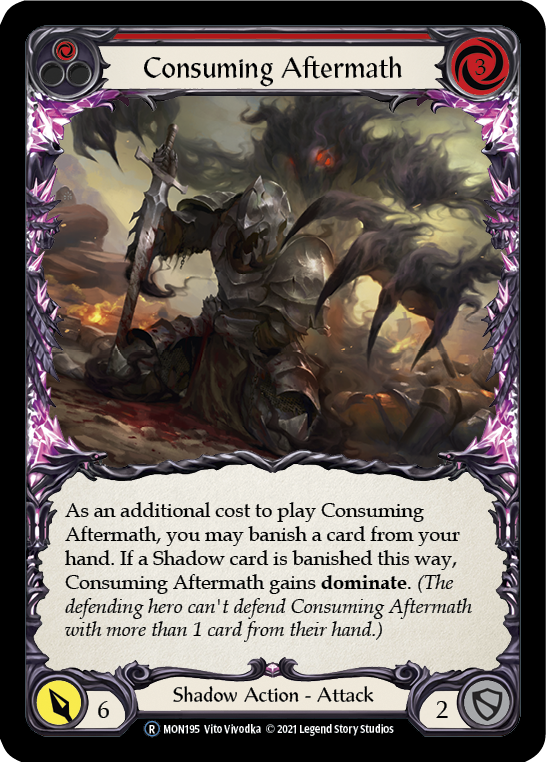 Consuming Aftermath (Red) [U-MON195] Unlimited Normal | Good Games Cannington