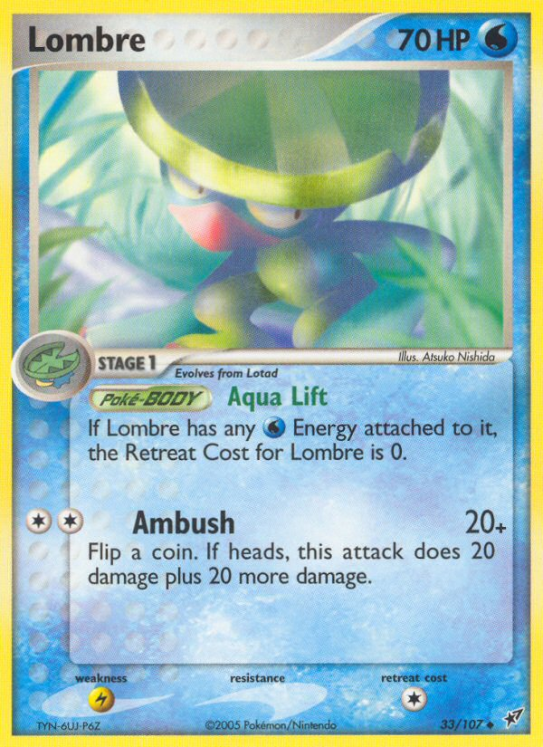 Lombre (33/107) [EX: Deoxys] | Good Games Cannington