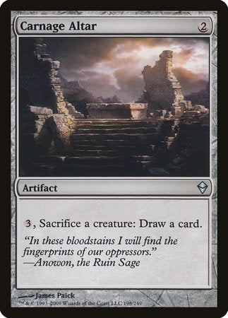 Carnage Altar [Zendikar] | Good Games Cannington