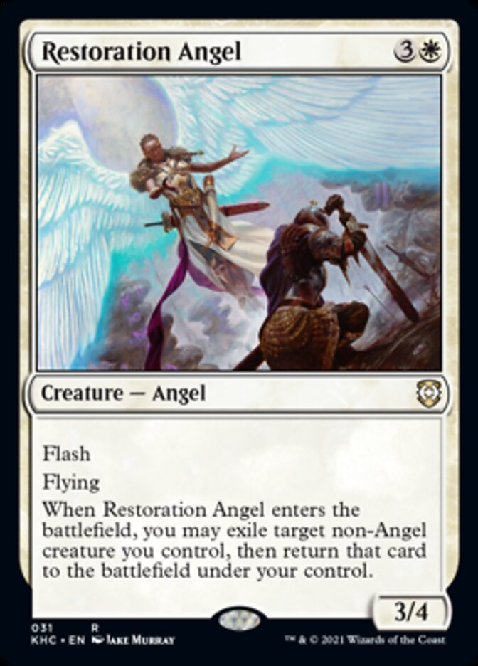 Restoration Angel [Kaldheim Commander] | Good Games Cannington