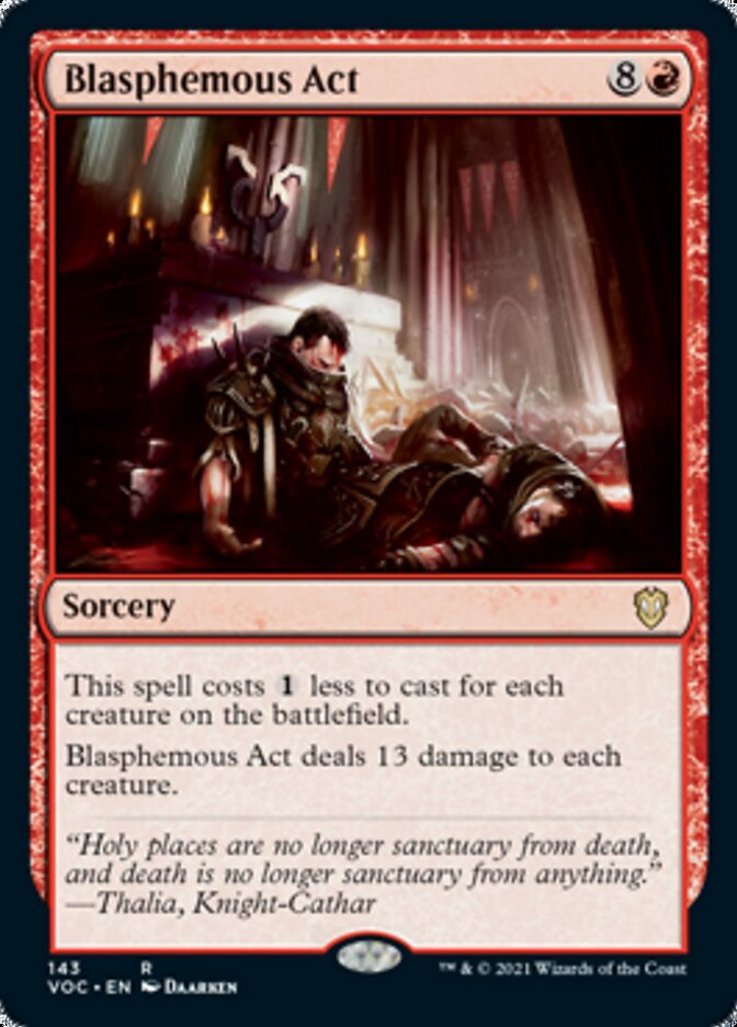 Blasphemous Act [Innistrad: Crimson Vow Commander] | Good Games Cannington