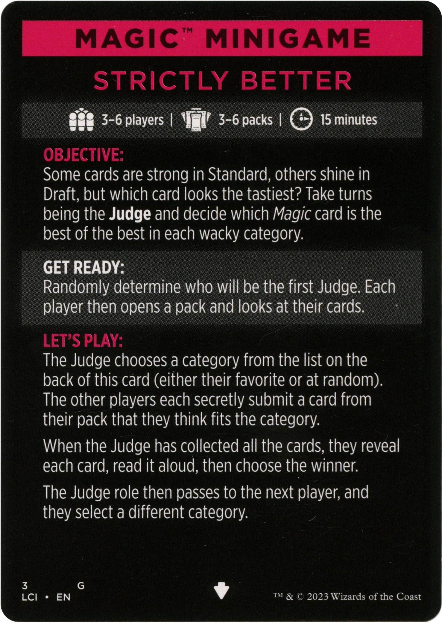 Strictly Better (Magic Minigame) [The Lost Caverns of Ixalan Minigame] | Good Games Cannington