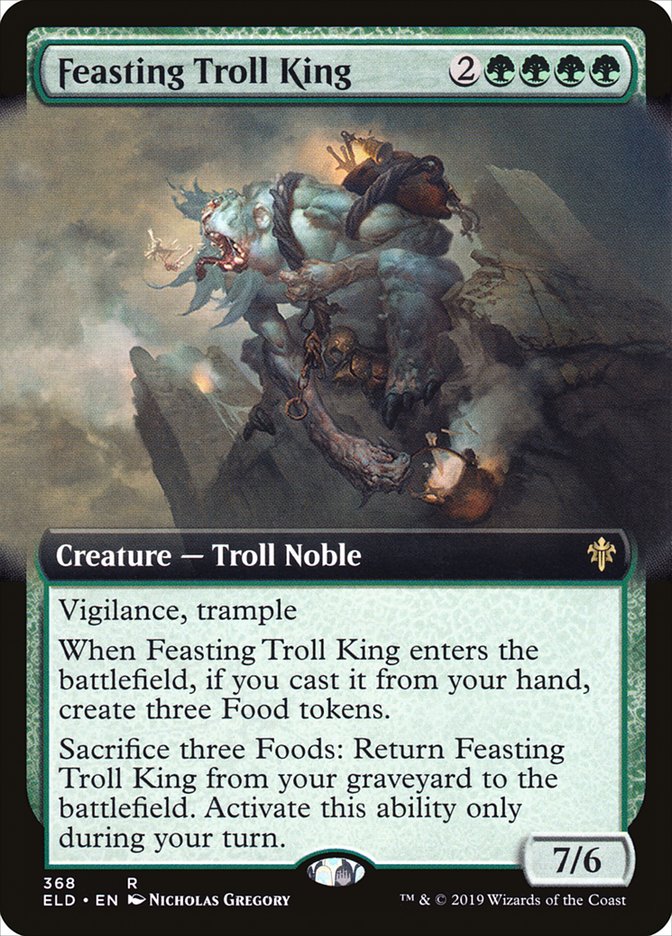 Feasting Troll King (Extended Art) [Throne of Eldraine] | Good Games Cannington