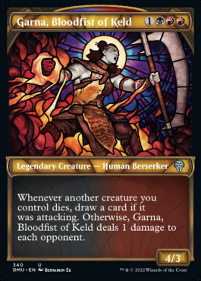 Garna, Bloodfist of Keld (Showcase Textured) [Dominaria United] | Good Games Cannington