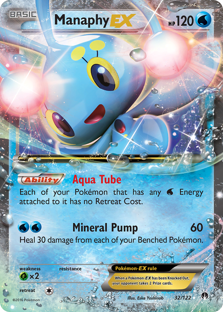 Manaphy EX (32/122) [XY: BREAKpoint] | Good Games Cannington
